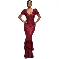Puff Sleeve Bodycon Dress Women Goddiva