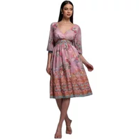 Wrap dress for women Goddiva Floral