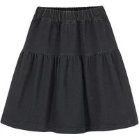 Girl's denim skirt Kids on the Moon Charcoal
