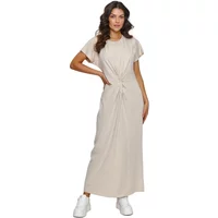 Women's long t-shirt dress Makadamia