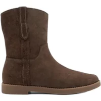 Flat suede ankle boots for women Ryłko Olena