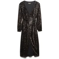 Women's long sequin wrap dress Superdry