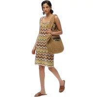 Women's short zigzag knit dress Superdry