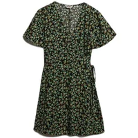Short trapeze wrap dress for women Superdry