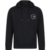 Hoodies Sweatshirts Layden Motif Brushback Fleece Pullover Hoodie in Sky Captain Navy