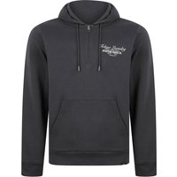 Hoodies Sweatshirts Morar Quarter Zip Neck Brushback Fleece Pullover Hoodie in Iron Gate