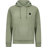 Hoodies Sweatshirts Tancred Plain Brushback Fleece Pullover Hoodie in Seagrass