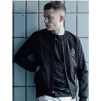 Coats Jackets St Gerald Bomber Jacket in Black - Saint & Sinner