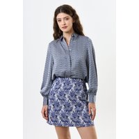 Aubin Wedgewood Jacquard A-Line Mini Skirt