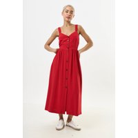 Clover Linen Mix Midi Sundress