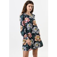 Didee Peonies Long Sleeve A-line Mini Dress
