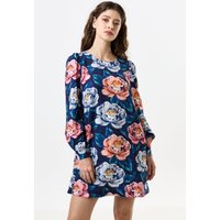 Didee Peonies Long Sleeve A-line Mini Dress