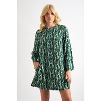 Gwenola Mid Century Retro Print Mini Dress