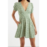 Merle Periwinkle V-Neck Mini Dress