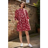 Louche Suzanne Roaring Daisy Print Long Sleeve Mini Dress