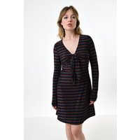 Sidney Sparkle Stripe Fit & Flare Mini Dress