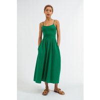 Soumia Jersey Bodice And Recycled Cotton Skirt Midaxi Dress
