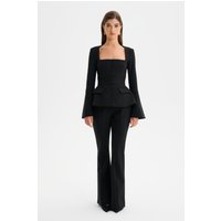 Lavish Alice HARPER Square Neck Hourglass Blazer in Black X