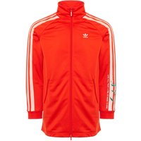 Adidas Originals Womens Fashion Long Women Track Jacket - Bold Orange Dress Size