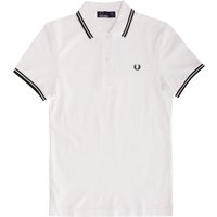 Fred Perry Womens Womens Twin Tip Polo Shirt - White & Black Dress Size