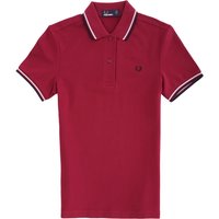 Fred Perry Womens Womens Twin Tip Polo Shirt - Claret Dress Size