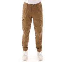 Boss Relaxed-fit cargo trousers in Italian fabric - Beige