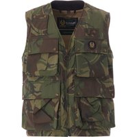 Belstaff Castmaster Camo Gilet - Green