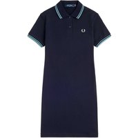 Fred Perry Womens Twin Tipped Polo Shirt Dress - Navy Dress Size