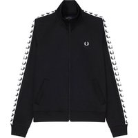Fred Perry Womens Taped Track Jacket - Black Dress Size