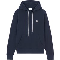 Maison Kitsune Grey Fox Head Patch Classic Hoodie - Navy