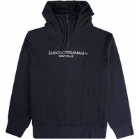 Emporio Armani Zip Neck Hoodie - Blu Navy