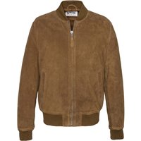 Schott NYC Suede Bomber Jacket - Rust