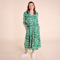 Nomads Tiered Midi Shirt Dress