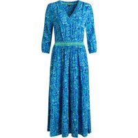Weird Fish Himanshee Lenzing EcoVero™ Printed Viscose Maxi Dress Sea Green Size