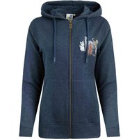Weird Fish Franchises Graphic Full Zip Hoodie Navy Size