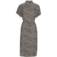 Vero Moda VMBUMPY SS CALF SHIRT DRESS NOOS women's Long Dress in Multicolour