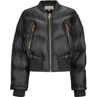 MICHAEL Michael Kors CHEVRON QUILTED BOMBER women's Jacket in Black