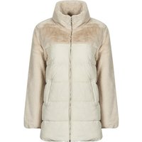 Only ONLWANJA FUR PUFFER MIX COAT CC OTW women's Jacket in Beige