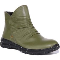 Justinreess England Womens Super Soft Ankle women's Boots in Green