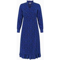 Enorsia V-Neck Puff Sleeve Midi Dress women's Long Dress in Marine