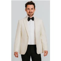 White Notch Lapel Tuxedo Jacket