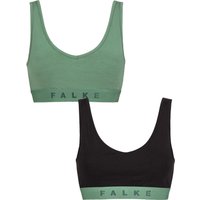 Women's Pack Falke Daily Comfort Cotton Bralette Green and Black