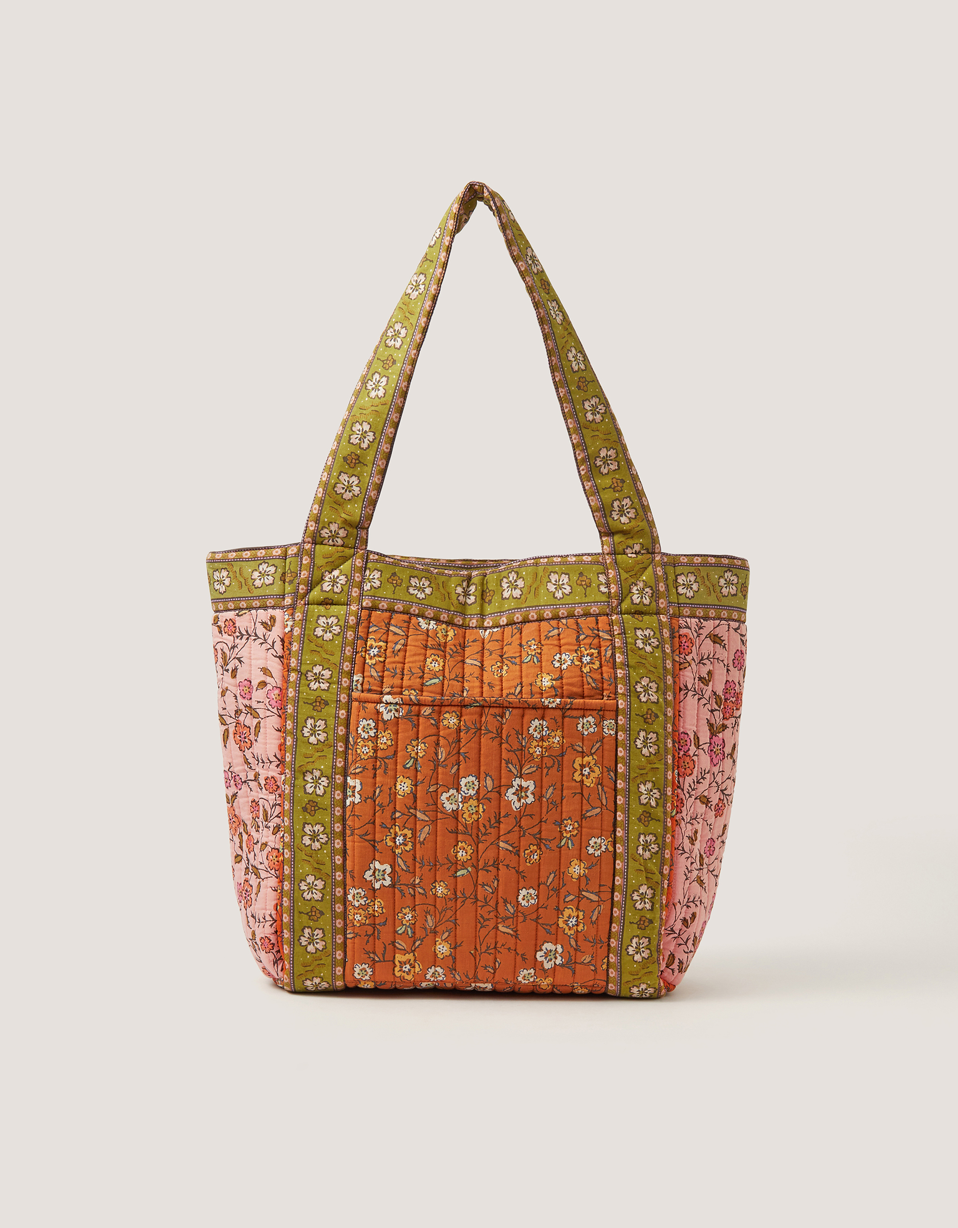 Ines Floral Patchwork Quilted Tote Bag