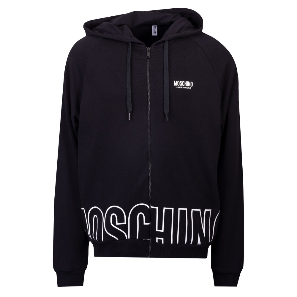 Big Print Full Zip Hoodie