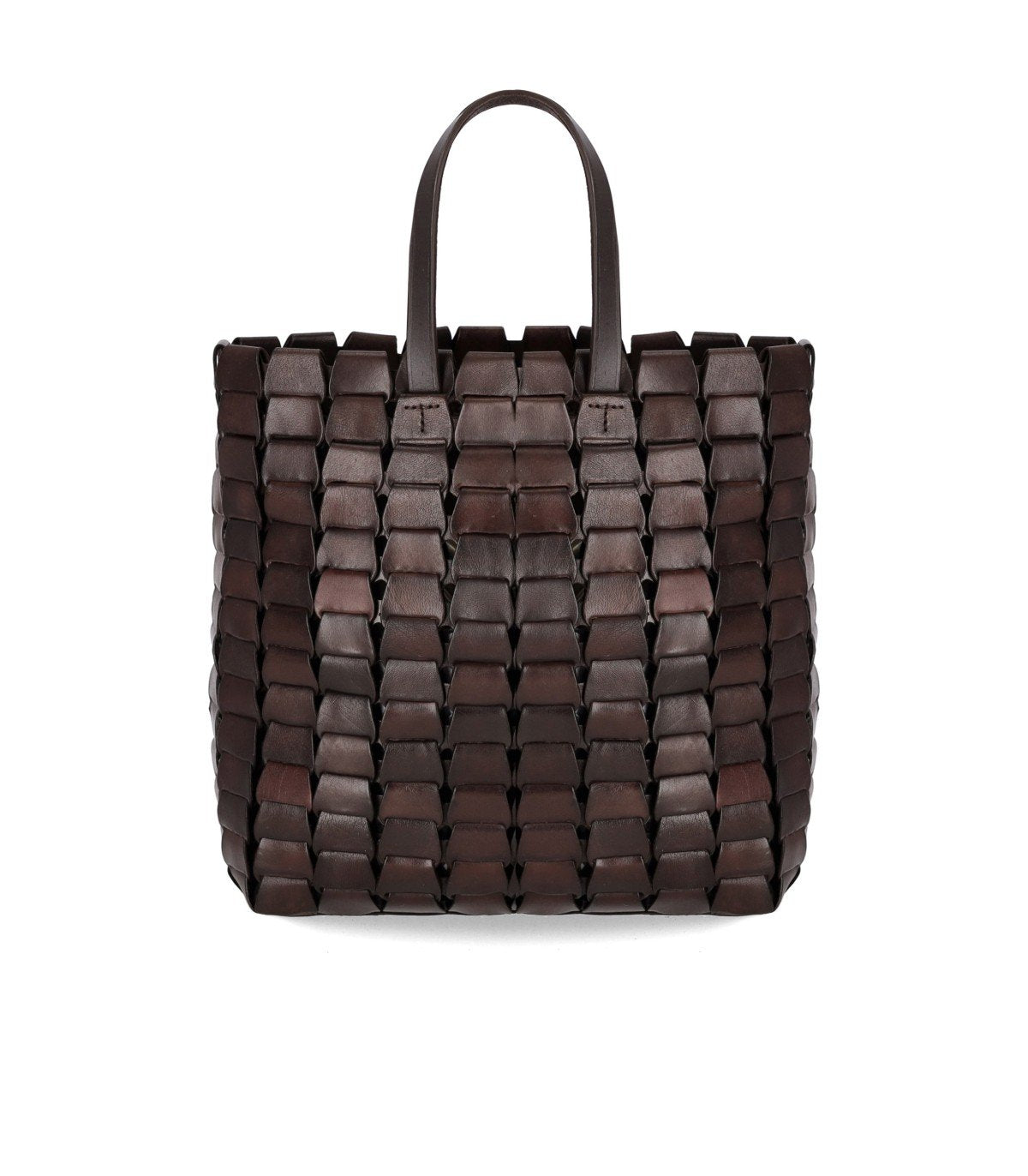 DRAGON DIFFION LINK DARK BROWN TOTE BAG