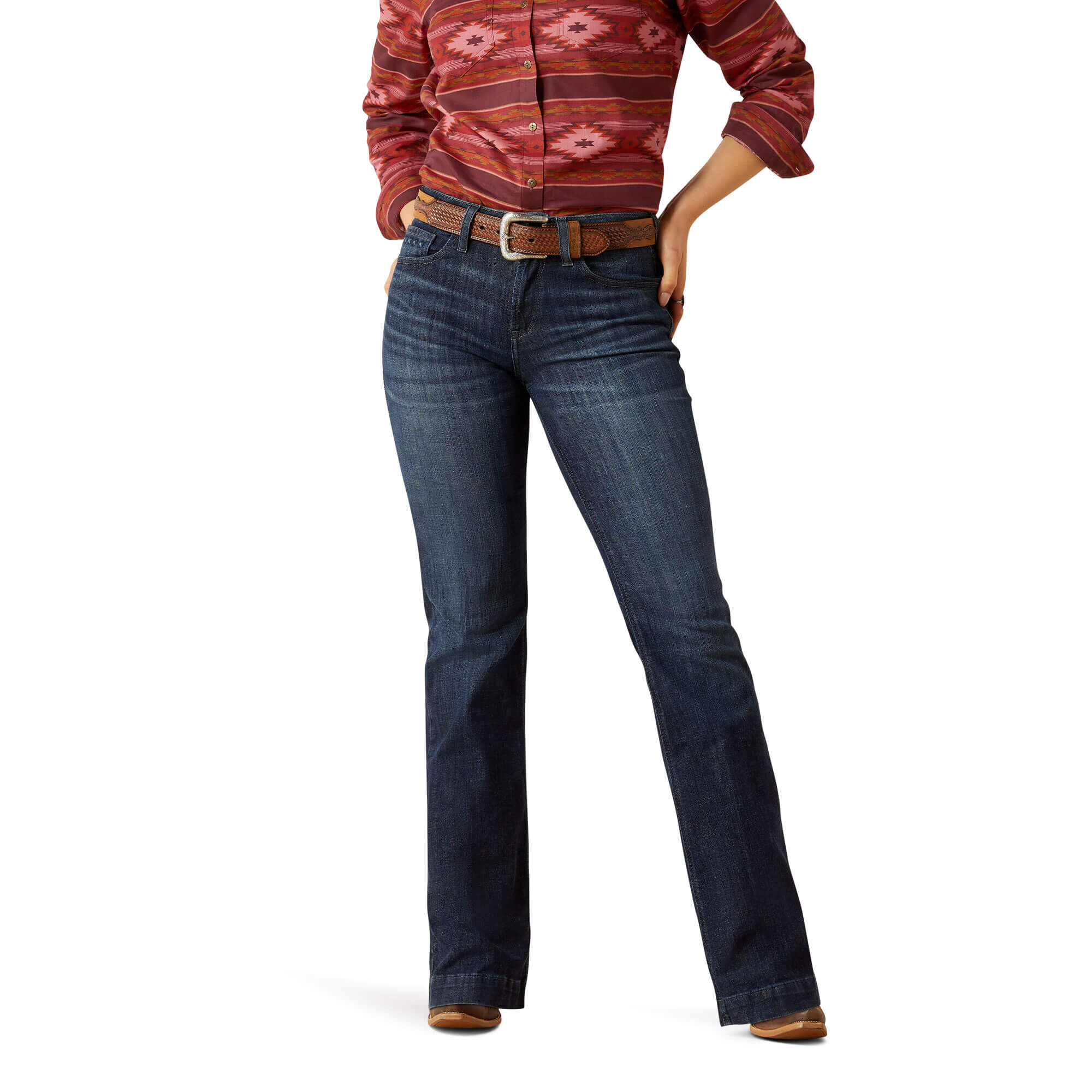Women's High Rise Frazey Slim Trouser Jeans in Florida, Size , by Ariat