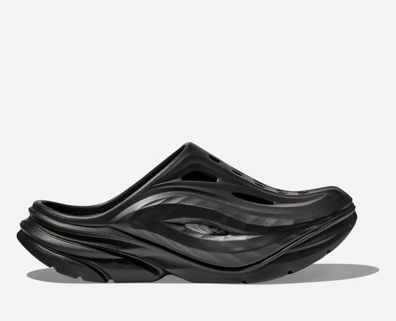 HOKA Ora Mule Recovery Shoes in Black, Size M. W.