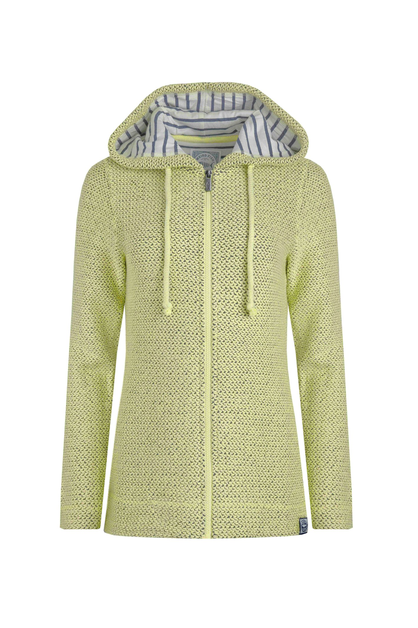 Weird Fish Chicoa Full Zip Macaroni Hoodie Celery Size