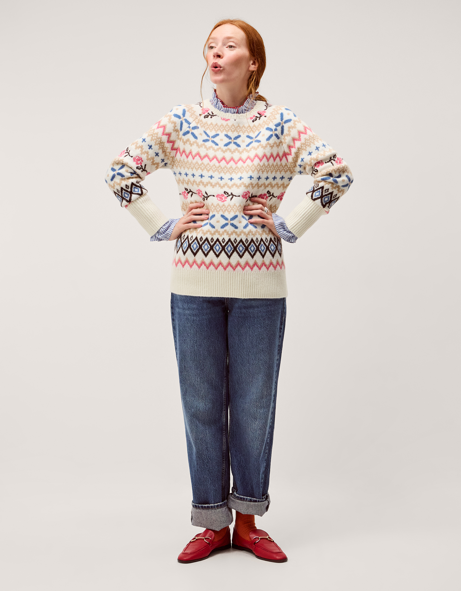Fee Fair Isle Jumper Ivory
