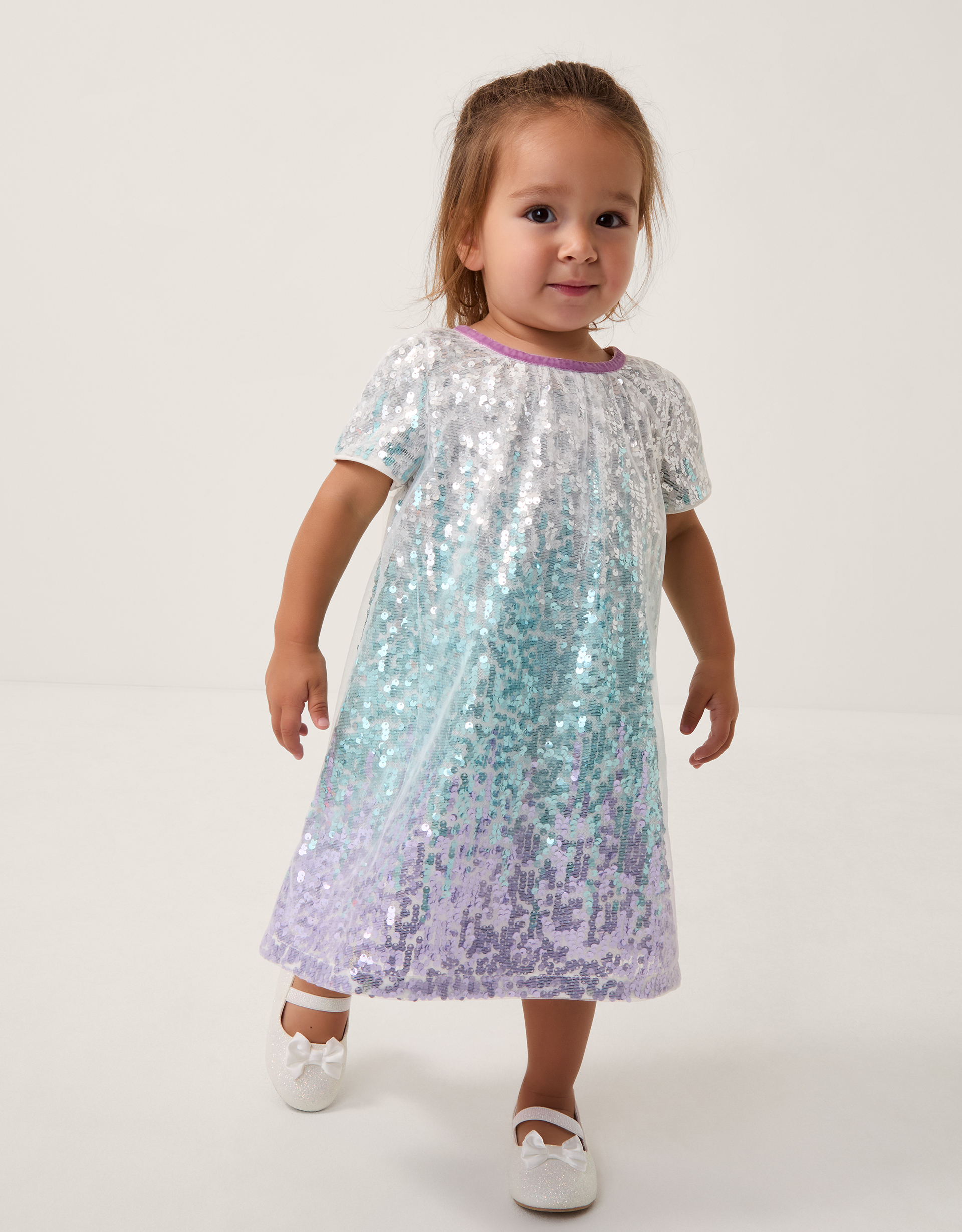 Baby Mermaid Ombre Sequin Dress Multi